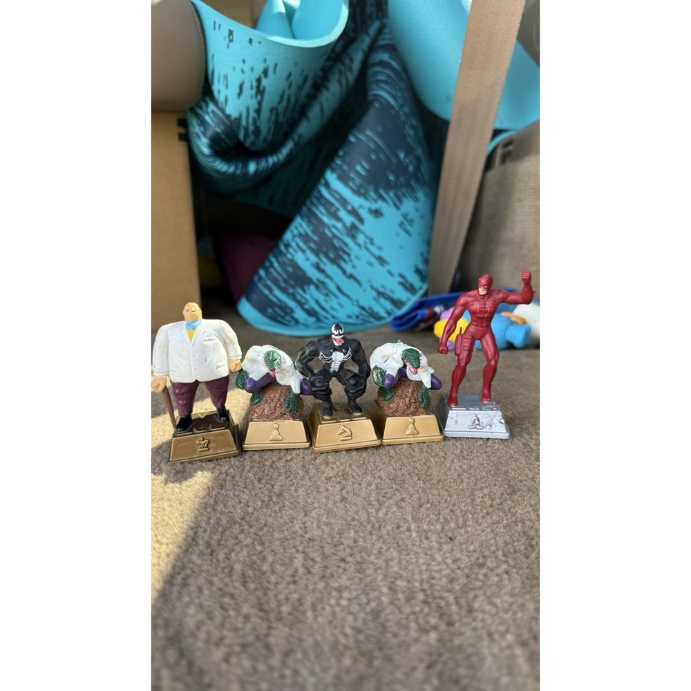 Marvel Chess Collection Figure Lot Venom Kingpin Daredevil Lizard‎ Eaglemoss Toy